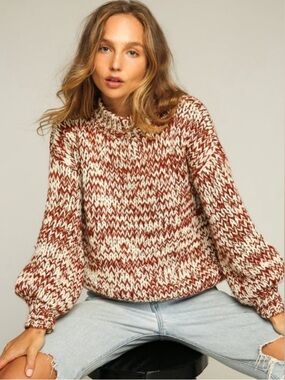 Rue Stiic Small Cozy Maggie May Chunky Triple Yarn Wool Sweater